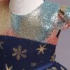 Elegant Girl Dresses, Sequins Princess Dress Baby Girl Birthday Party snow flex print Prom Gown Baptism Party Dress Kids Clothes, Girls Tutu Dress