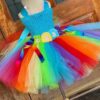 Rainbow Dress, Unicorn Tutu Dress, Girls Unicorn Dress, Girls Rainbow Dress, Unicorn Birthday dress, Unicorn Party Dress