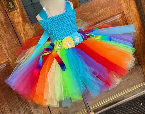 Rainbow Dress, Unicorn Tutu Dress, Girls Unicorn Dress, Girls Rainbow Dress, Unicorn Birthday dress, Unicorn Party Dress