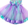 Mermaid Flower Dress with Hairband, Girls Tutu Dress, Mermaid Tutu Dress, Mermaid Dress, Mermaid Outfit, Mermaid costume
