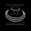 Bridal Necklace, Bridal Jewelry Rhinestone Choker, Silver Bridal Necklace And Earrings, Jewelry Set, Wedding Set, Jewellery For Bride, Wedding necklace set