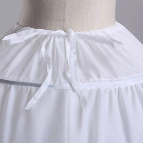 6 Hoop Crinoline White Long Wedding Petticoat Ball Gown Dress Underskirt Skirt Large crinoline