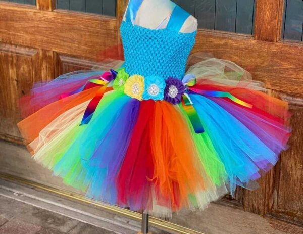 Rainbow Dress, Unicorn Tutu Dress, Girls Unicorn Dress, Girls Rainbow Dress, Unicorn Birthday dress, Unicorn Party Dress