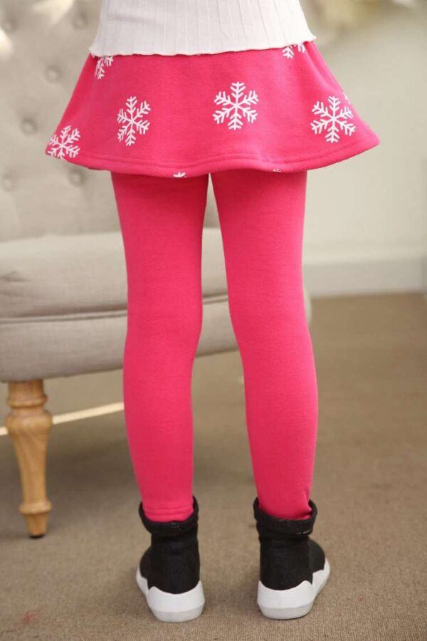 Winter Skirt pants for Girls, Warm Leggings Skirt-pants , Winter Leggings With Skirt, Winter Pants