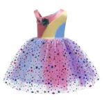 Elegant Girl Dresses, Sequins Princess Dress Baby Girl Birthday Party Prom Gown Baptism Party Dress Kids Clothes, Girls Tutu Dress
