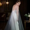 Elegant Bridal Capes & Veils – Pearl-Beaded Wedding Shawls & Cloaks with Long Train