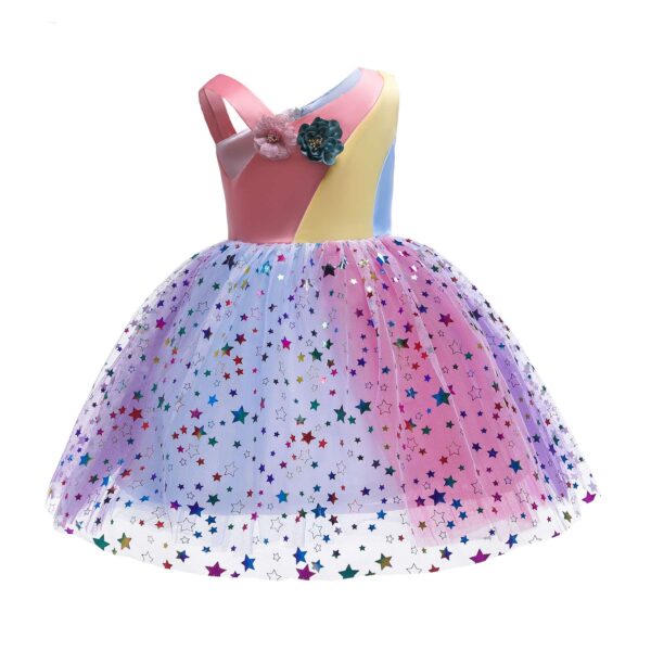 Elegant Girl Dresses, Sequins Princess Dress Baby Girl Birthday Party Prom Gown Baptism Party Dress Kids Clothes, Girls Tutu Dress