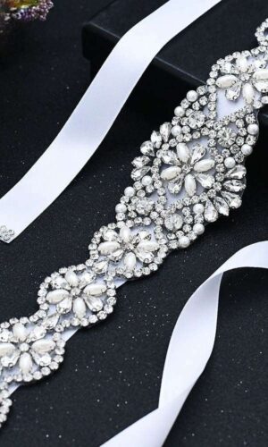 floral belt, rhinestone wedding belt, Wedding Dress Belts, Bridesmaid Dresses Belts, Minimalist bridal belt, Bridal Sash Belt