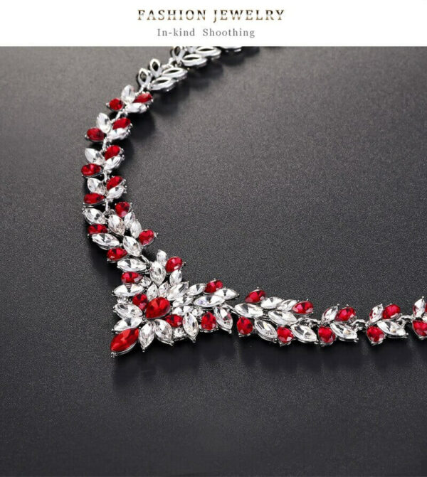 Glamorous Leaf-inspired Jewelry Set: Perfect for Weddings and Parties, Leaves Jewelry Sets for Women, Bridal Necklace Earrings Set, Wedding jewellery, Party Necklace