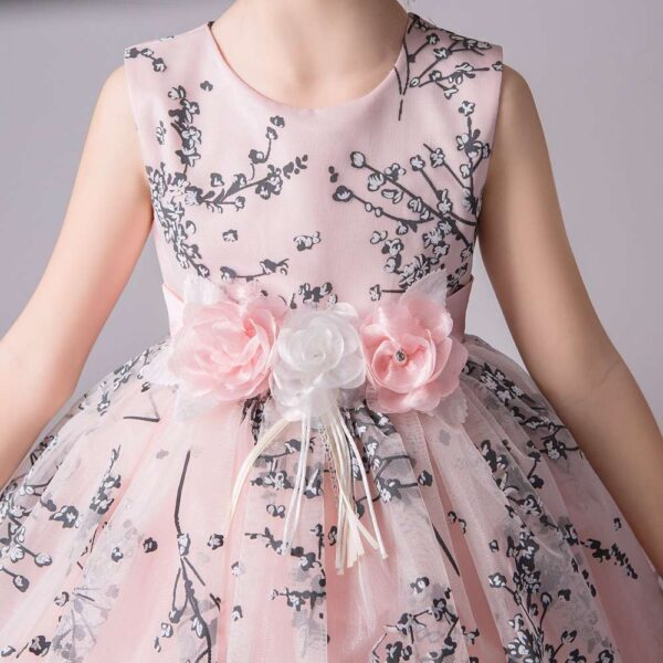 Flower Girl Dress | Evening Formal dresses | Wedding party Dress | girls trailing Dress | Puffy Dress for Toddler Girls Tutu Dress