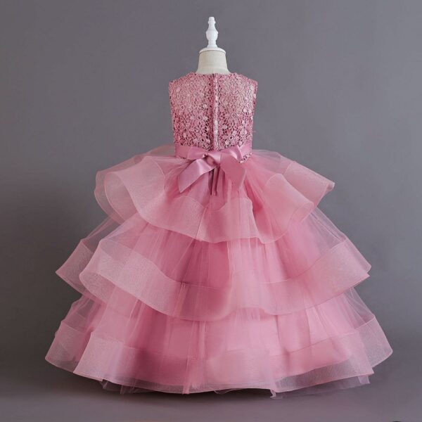 Girls Party Dress, Girls ball gown, wedding dress for girls, girls fluffy dress, girls long dress, lace tulle dress, birthday dress, Flower Girl Dresses