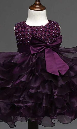 Lace Tulle Princess TUTU Girl Dress, Bridesmaid Fairy Dress, Baby Girls layered Dresses, Formal Ball Gown For Kids, Party Prom Dress, Girls Purple Dress