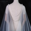 Elegant Bridal Capes & Veils – Pearl-Beaded Wedding Shawls & Cloaks with Long Train