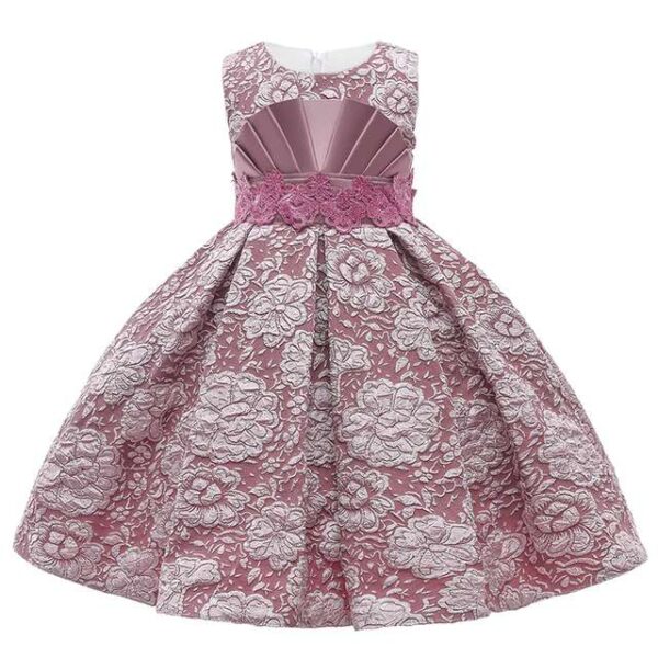 Lace Tulle Princess Girl's TUTU Dress, Bridesmaid Fairy Dress, children Dresses, Formal Ball Gown For Girls , Party Prom Dress