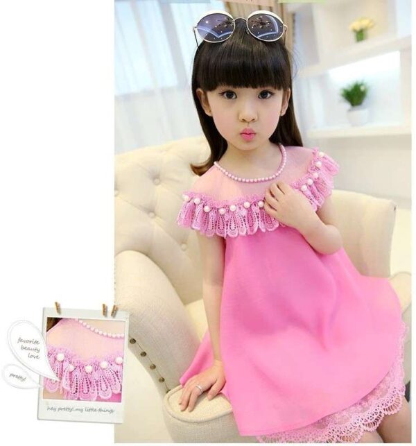 Chiffon Princess Lace Tulle Girls Dress, Evening Dress, Tutu Dress, Flower Dress, Pink Fairy Dress