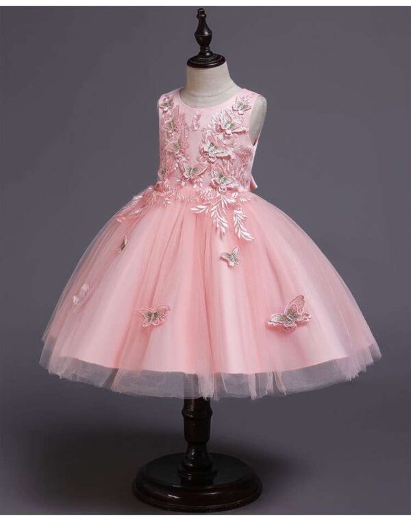 Pink Girls Dresses | Butterfly Party Dress | Wedding Gown | Butterfly Tutu Dress | Flower Girl Dresses | Butterfly BirthdayDress