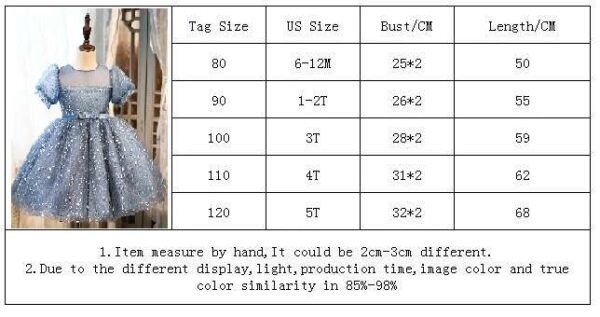 Elegant Girl Dresses, Sequins Princess Dress Baby Girl Birthday Party Puff Sleeve Prom Gown Baptism Party Dress Kids Clothes, Girls Tutu Dress