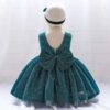 Lace Tulle Princess TUTU Girl Dress, Bridesmaid Fairy Dress, Big Bow children Dresses, Formal Ball Gown For Girl Child, Party Prom Dress