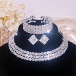 Silver Crystal Choker | Diamond choker jewelry | Rhinestone choker Necklace | Gem choker | Wedding Jewelry | Silver Choker