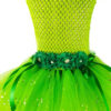 Fairy dress with wings, Sparkly Green Fairy Dress, Garden Fairy Dress, girls Dresses, girls Tutu Dress