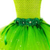 Fairy dress with wings, Sparkly Green Fairy Dress, Garden Fairy Dress, girls Dresses, girls Tutu Dress