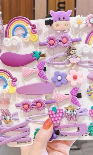 14Pcs/Set Kids Cute Hair Accessories, children Hairclips ,Gifts Hairpins, Hair Accessories, Kids Cute Clips, Sweet Colour Hairpins