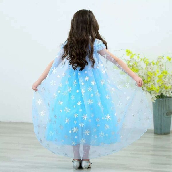 Princess Party Snow Queen Dress With Cloak, Girls Princess Dress, Girls Princess Party Dress, Snow Queen Costume, Princess Costume, Princess Cosplay dress, Girls Birthday Dress