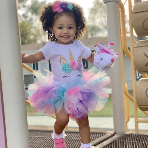 Princess Baby Dress, Girls First Birthday Dress, Girls 1 Year Outfit, Baby Girl Tutu Dress, Cake Smash Outfit, First Birthday Romper, baby Unicorn Dress