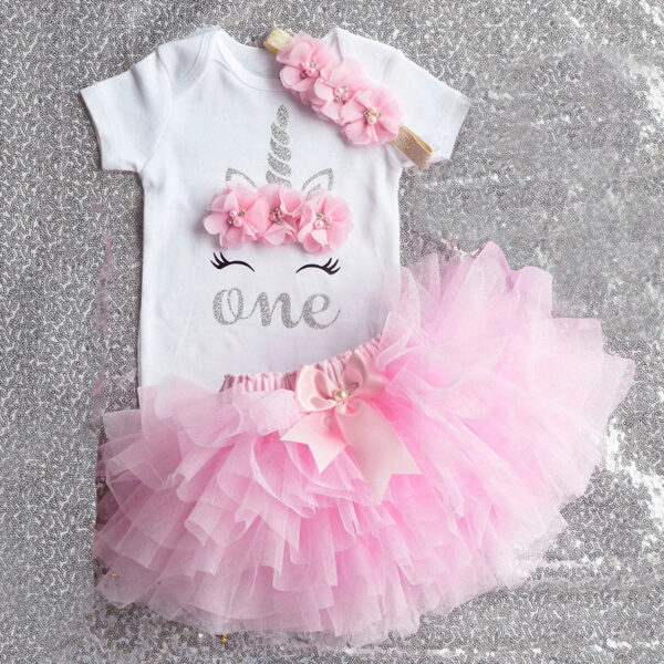 Princess Baby Dress, Girls First Birthday Dress, Girls 1 Year Outfit, Baby Girl Tutu Dress, Cake Smash Outfit, First Birthday Romper, baby Unicorn Dress