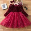 Elegant Lace Tulle Princess Tutu Dress | Girls Bridesmaid & Partywear Ball Gown | Sequin Formal Prom Dress for Girls