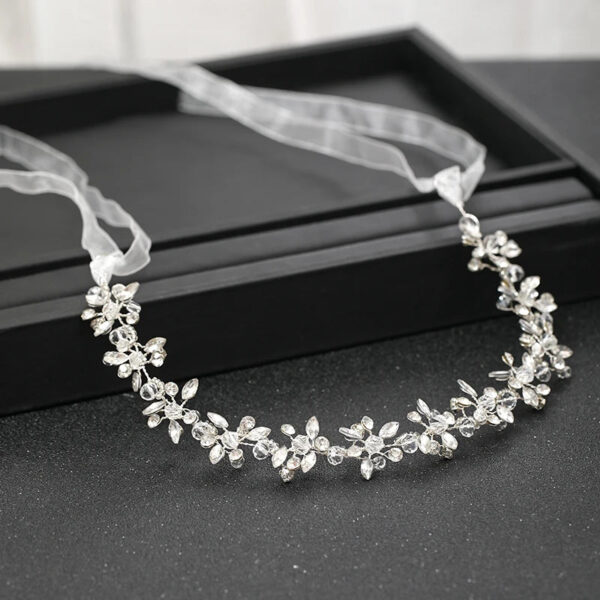 Silver Color Headbands For Women Bride Handmade Crystal Rhinestone Tiaras Hairbands Wedding Hair Accessories Queen Headband Gift