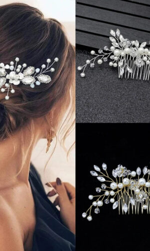 Large statement Crystal bridal hair comb, Wedding hair comb, Rhinestone Crystal hair comb, Wedding hair accessory
