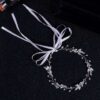Gold/Silver Color Flower Ribbon Hairband Headband Girl or Woman Headpiece Tiara Wedding Bridal Hair Jewellery Accessory