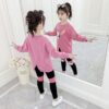 Cheeky Meeky Casual Kids Outfits Set for Girl Kids, Top and lagging Set for Girls, Track Suit for Girl kids