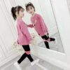Cheeky Meeky Casual Kids Outfits Set for Girl Kids, Top and lagging Set for Girls, Track Suit for Girl kids