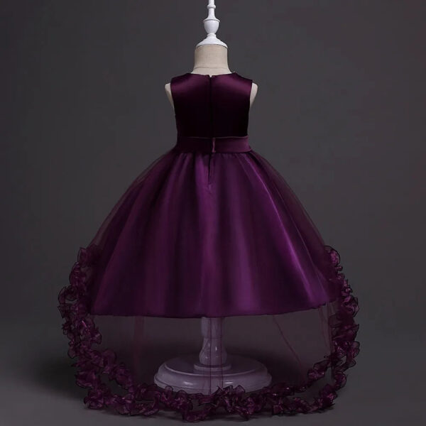 Girls Purple dress, Purple dress for girls ,trailing dress Girls birthday dress girl's long dress