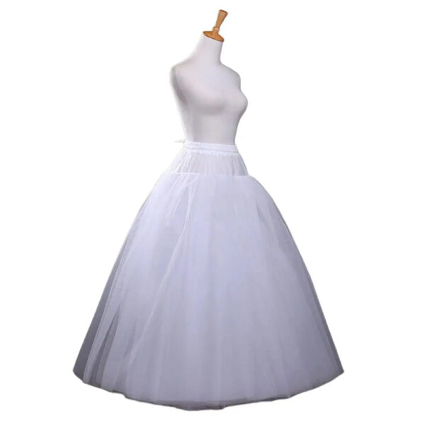 Elegant Floor-Length Petticoat – Hoopless Crinoline Underskirt for Wedding & Ball Gowns
