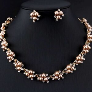 Bridal jewellery set, Wedding Necklace set, pearl jewelry set, bridesmaid jewellery, Pearl Necklace Set, Necklace for Bride