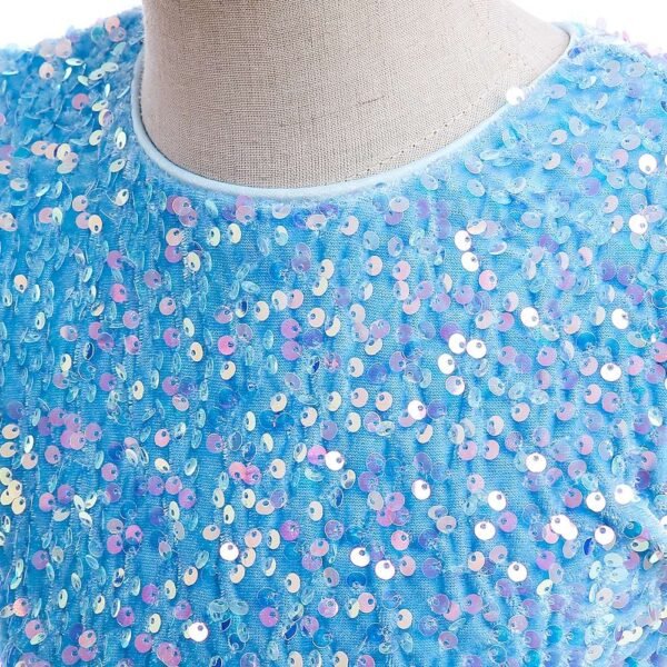 Blue Girl Dress | Princess Dress | Baby Birthday Party Princess Pageant Prom Gown Flower Child Formal Wedding Vestido, LaceTulle Dress
