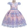 Flower girl dress | Girls Princess Ball Gown Party Dress Embroidered dress