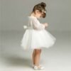 Christening gown, flower girl dress, Girls church dress, Baptism dress for baby girl, Toddler White dress, Christening Dress