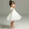 Christening gown, flower girl dress, Girls church dress, Baptism dress for baby girl, Toddler White dress, Christening Dress