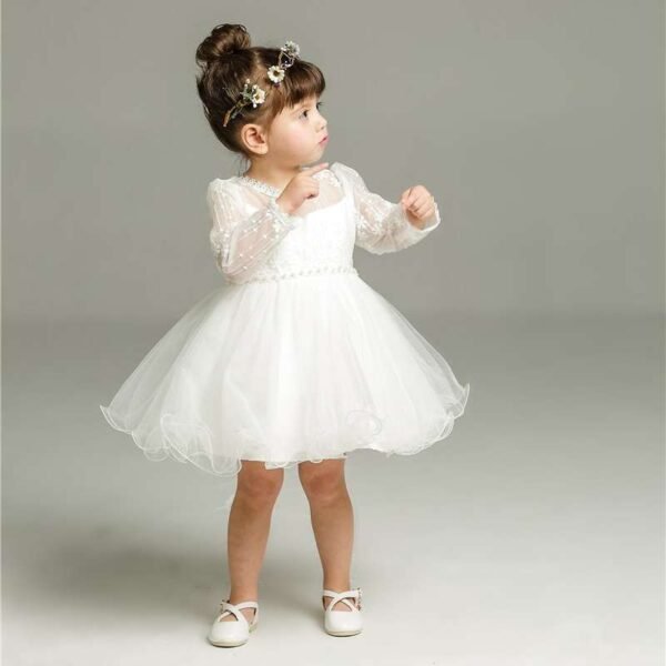 Christening gown, flower girl dress, Girls church dress, Baptism dress for baby girl, Toddler White dress, Christening Dress