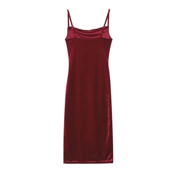 Elegant Velvet Off-Shoulder Bodycon Dress - Sleeveless Summer Midi Gown for Women | Perfect for Parties & Club Nights