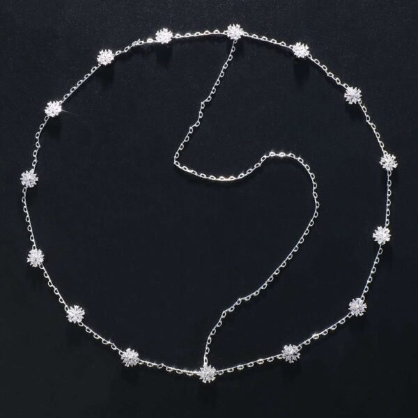 Flower Headband Chain Headpiece Wedding Hair Jewelry Bohemia Hair Chain Women Hair Accessories Women Headpiece Bridal Wedding Head Chain
