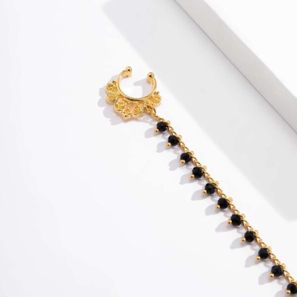 Nose Chain | Nose to Ear Chain | Face Chain| Nose Chain Earring | Nose Cuff Chain | Clip on Nose Chain
