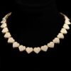 Crystal Choker Chain, Cuban Link Choker, Diamond Choker, Iced out Cuban Link Chain , Diamond Curb Chain, Cuban Link Necklace, Bling Choker