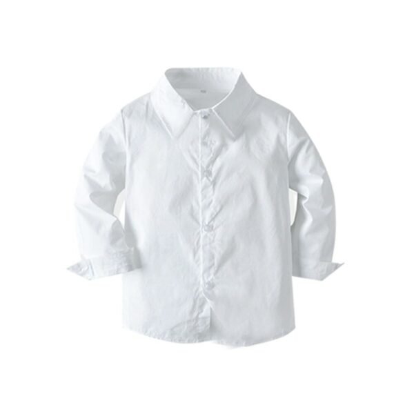 Boy Formal Outfit Set: Long-Sleeved Shirt, Bow Tie, Vest, and Trousers - Ideal for Parties & Birthdays - High-Quality Cotton Toddler Clothing