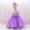 Elegant 3D Flower Baby Party Dress | Christmas, 1st Birthday, Toddler Princess, Wedding & Bridesmaid Gown