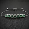 Flower girl Bracelet Gift, Junior Bridesmaid Gift, Green Pink Rose Gold Silver Bracelet, Cubic Zirconia Bracelet